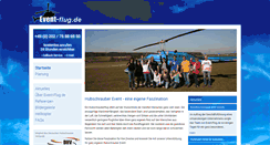 Desktop Screenshot of event-flug.de